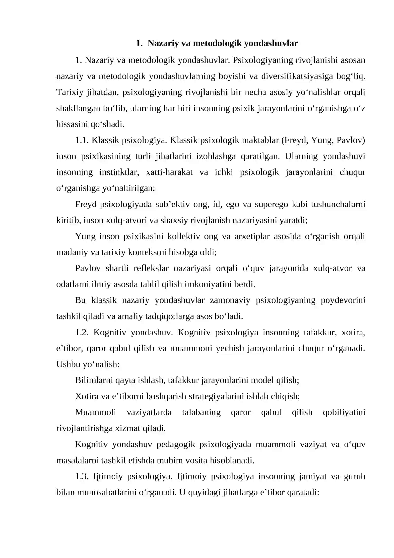 PSIXOLOGIYA RIVOJLANISHINING ASOSIY TENDENTSIYALARI 2