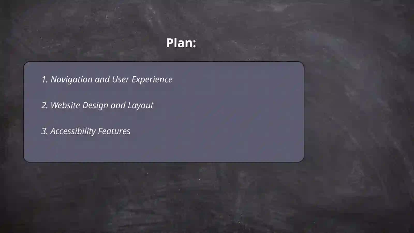 Navigation and User Experience 2