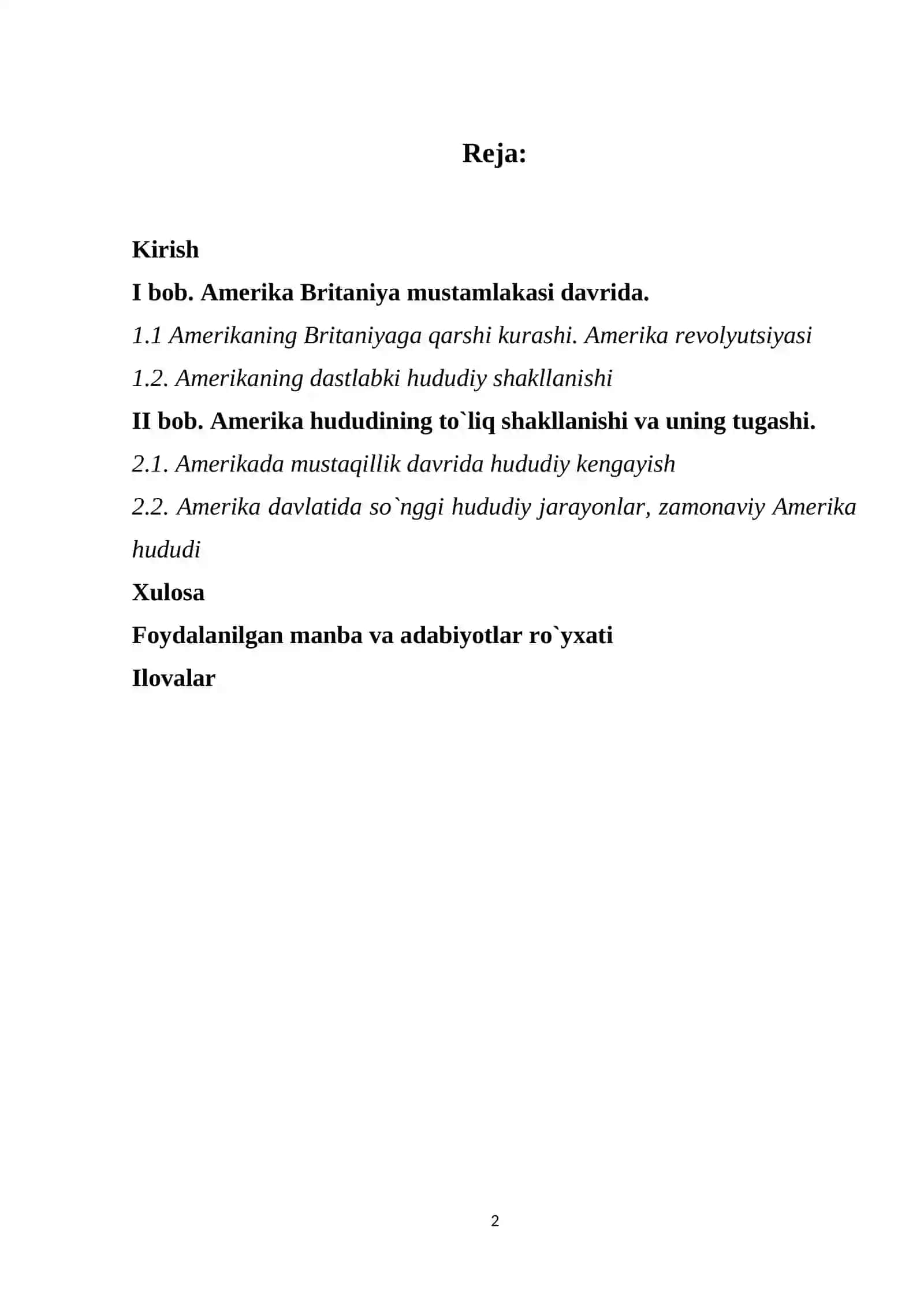 Amerika Davlatining Hududiy Shakllanishi 2