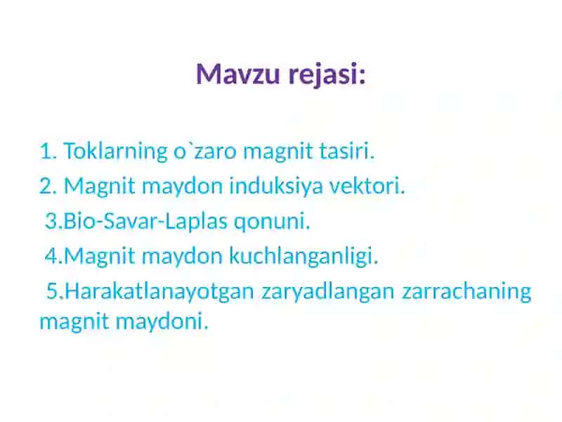 ELEKTR VA MAGNETIZM 2