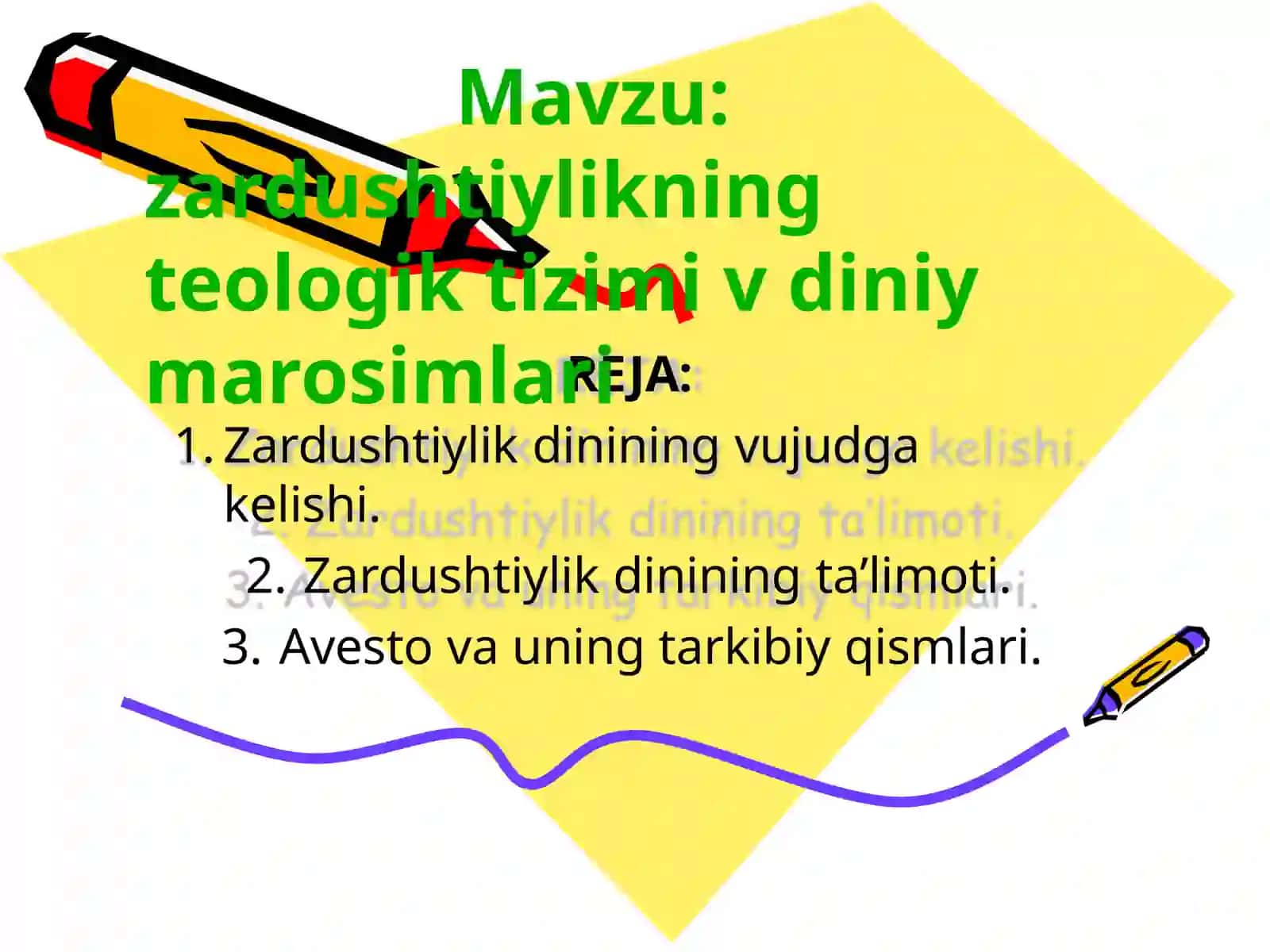 Zardushtiylikning teologik tizimi vadiniy marosimlari 2