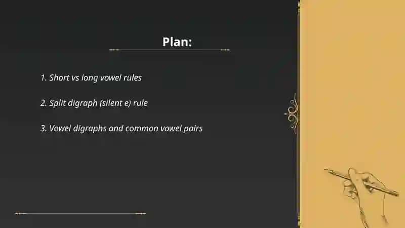 Reading rules of English vowels 2