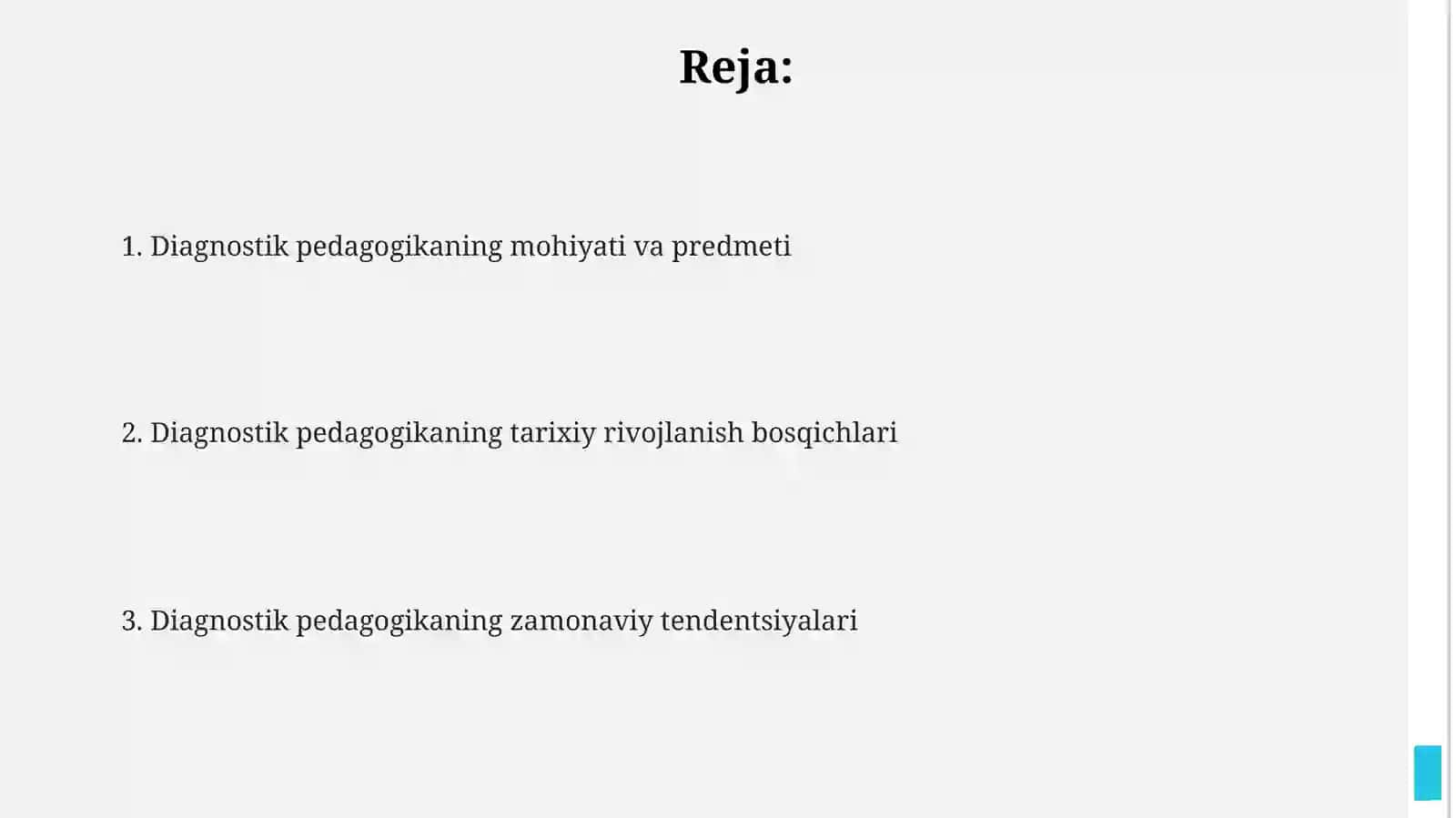 Pedagogik diognostikaning predmeti va tarixiy rivoji 2