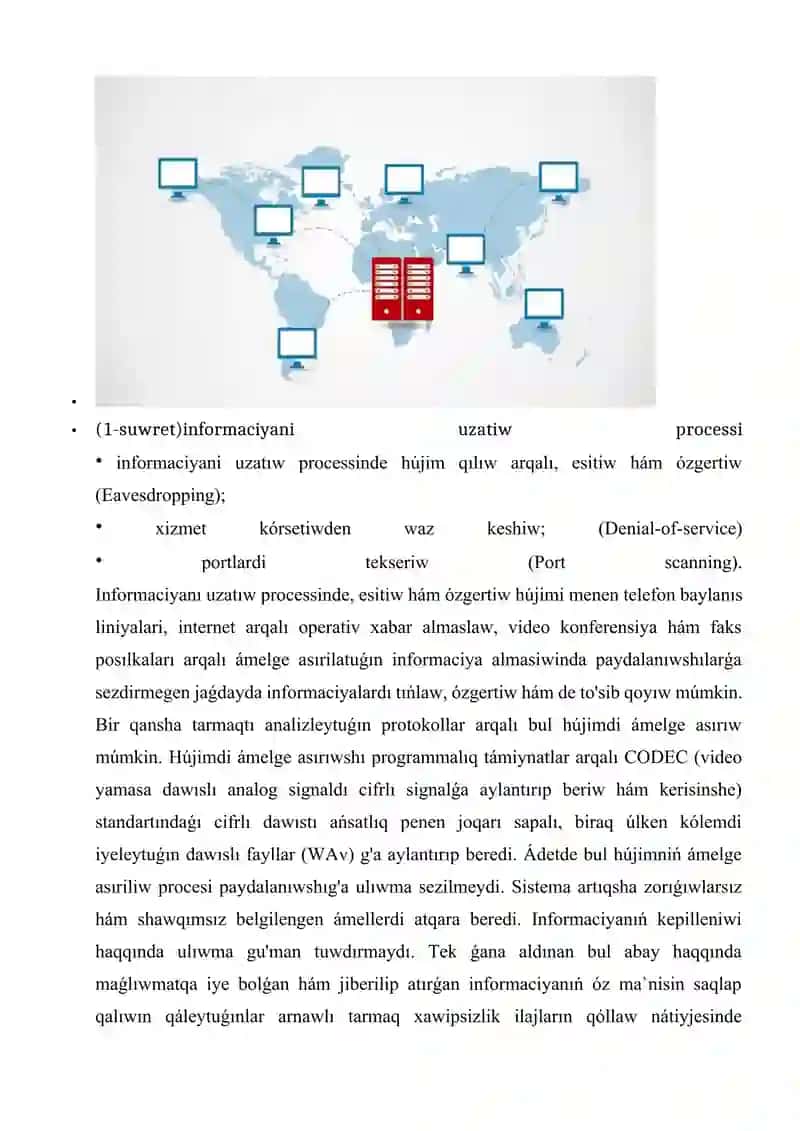 Proektlestirilgen tarmaqlarda qurilmalar qawipsizligi protokollarin tanlaw ham analizlew 2