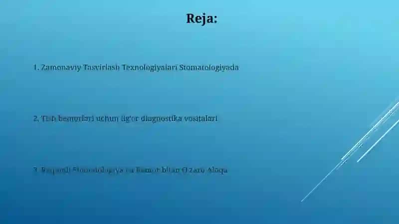 Zamonaviy Tasvirlash Texnologiyalari Stomatologiyada 2