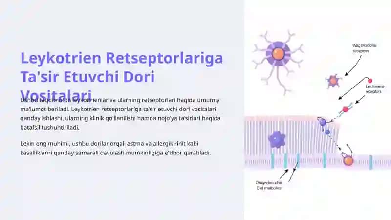 Leykotrien Retseptorlariga Ta'sir Etuvchi Dori Vositalari 2