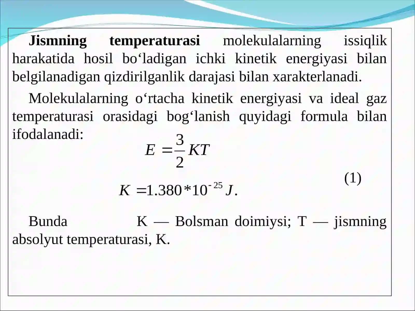 Temperaturani o‘lchash asboblari 2