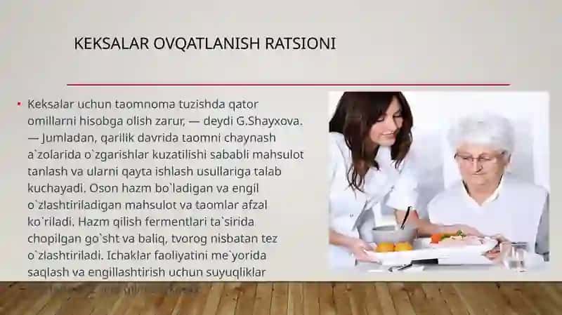 Keksalar Ovqatlanish ratsioni 2