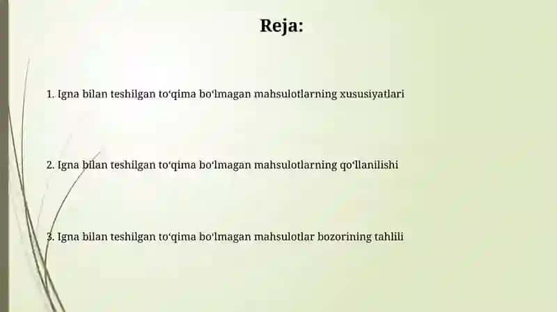 Igna bilan teshilgan toʻqima boʻlmagan mahsulotlar 2