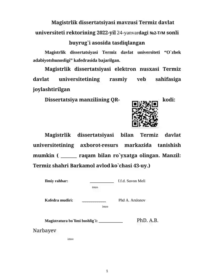 SHUKUR XOLMIRZAYEV HIKOYALARIDA BADIIY DETALLAR 2