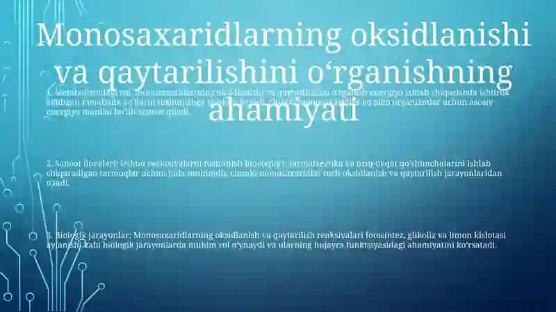 Monosaxaridlarning Oksidlanishida Va Qaytarilishida Hosil Bo'Ladigan Moddalar 2