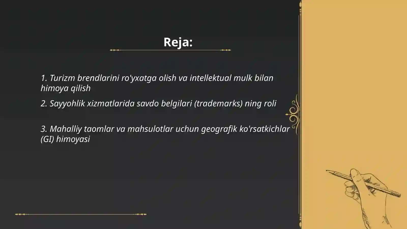 Turizmda intellektual mulk 2