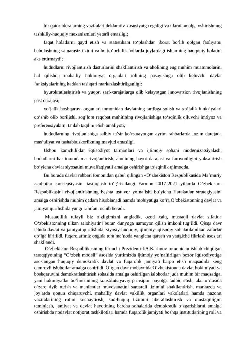 Davlat va jamiyat qurilishi tizimini takomillashtirish 2