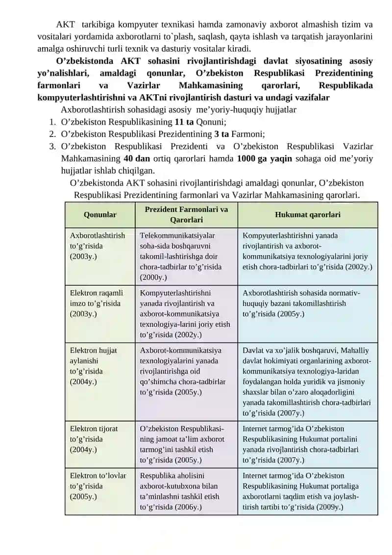 Texnik tizimlarda axborot texnologiyalari fanining predmeti va vazifalari 2