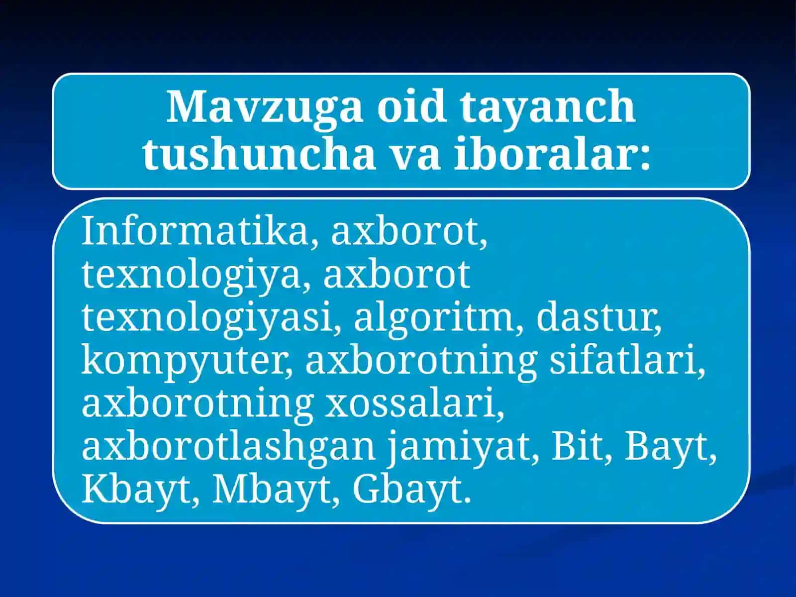Informatikafani 2