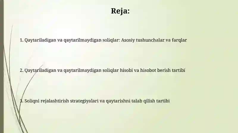 Qaytariladigan va qaytarilmaydigan soliqlar: Asosiy tushunchalar va farqlar 2