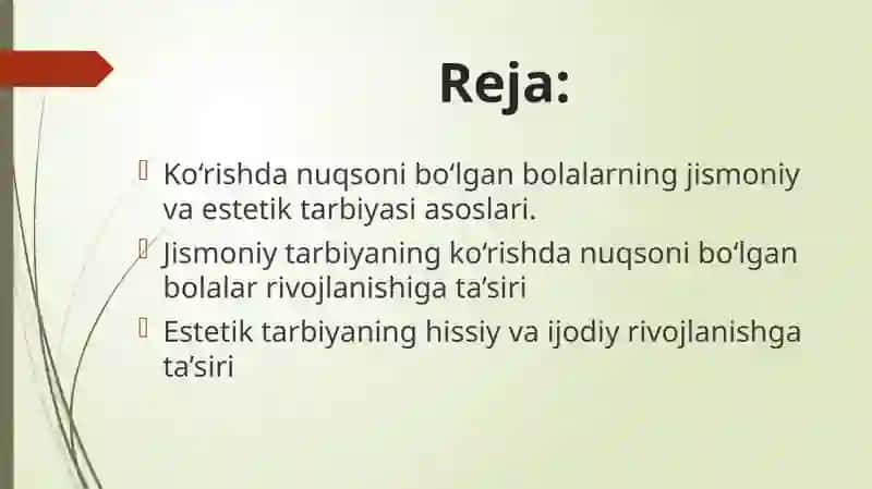 Ko'rishda nuqsoni bo'lgan bolalarning jismoniy va estetik tarbiyasi 2