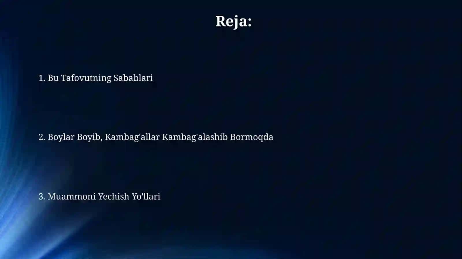 Boylar boyib kambagʻallar qashshoqlashyapti 2