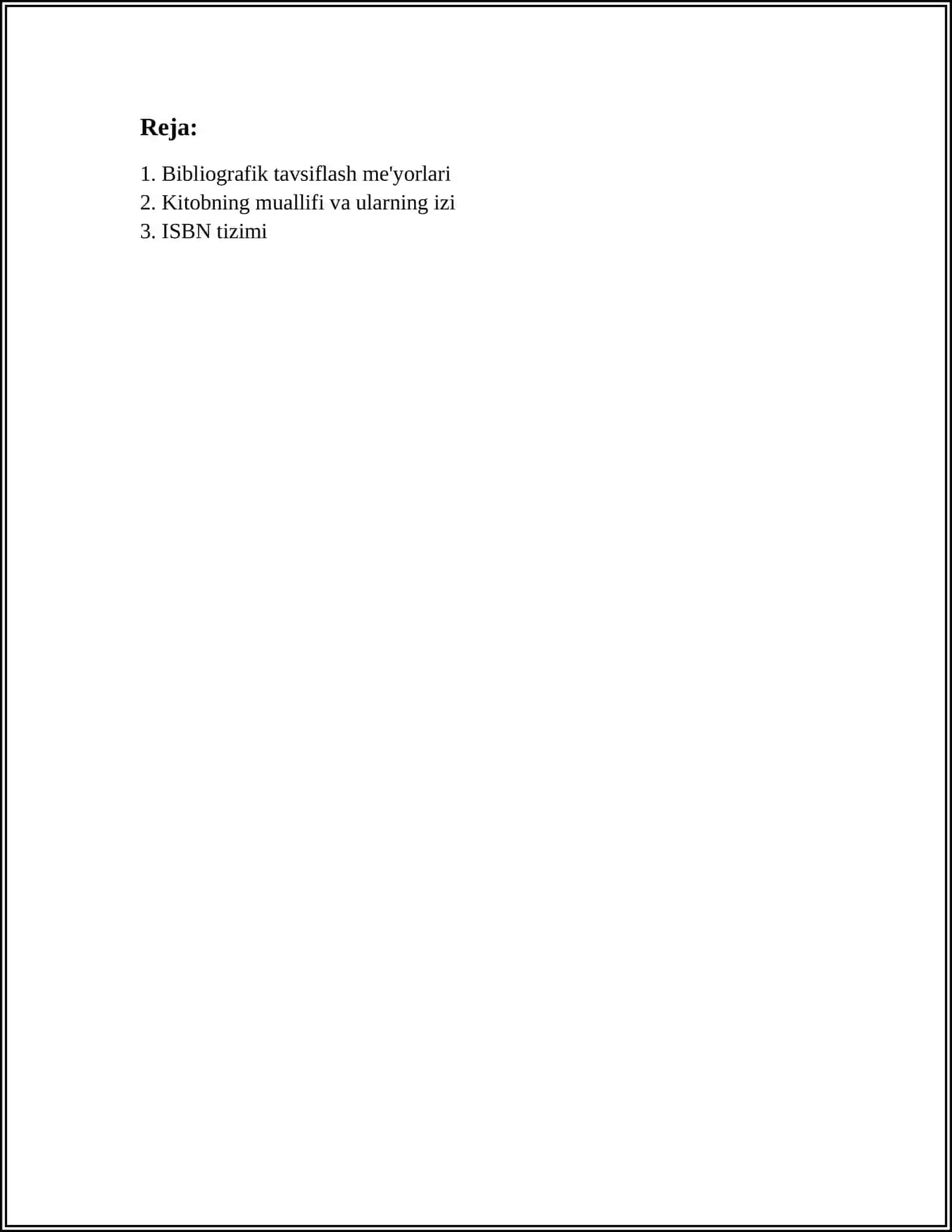 BIR MUALLIFLI HUJJATLARNI BIBLIOGRAFIK TAVSIFLASH USULLARI 2
