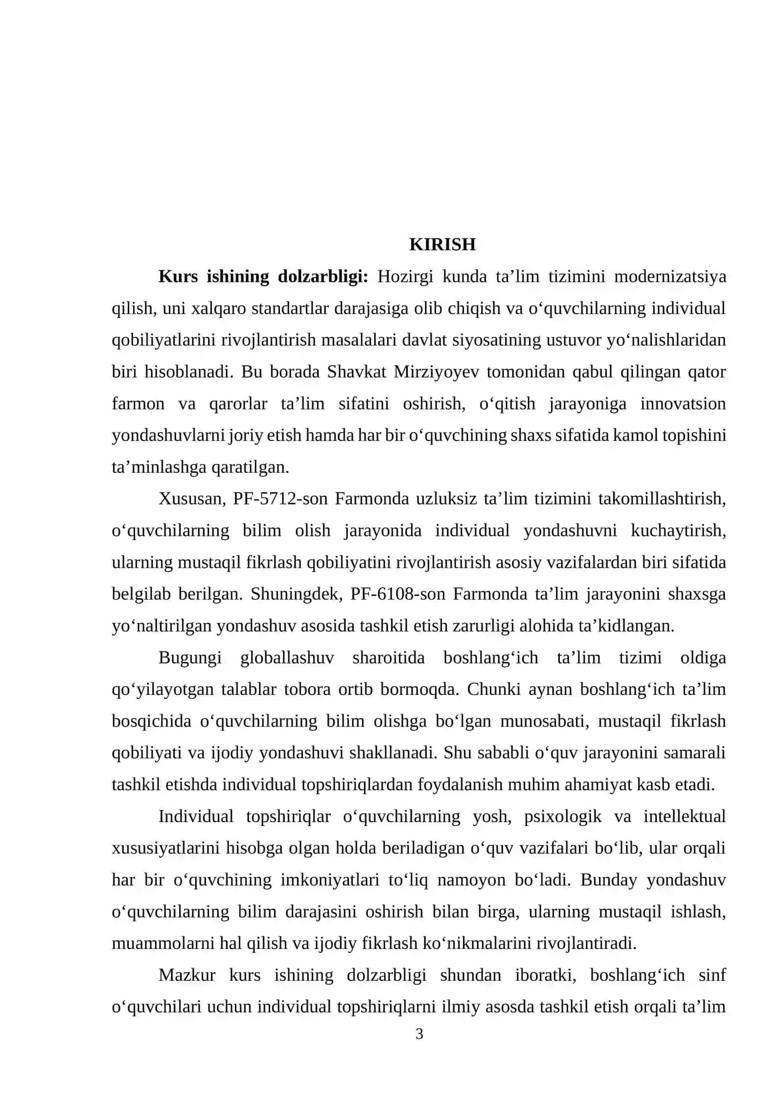 Boshlang‘ich sinflarda individual topshiriqlarni tashkil etishning mazmuni va o‘ziga xos xususiyatlari 2