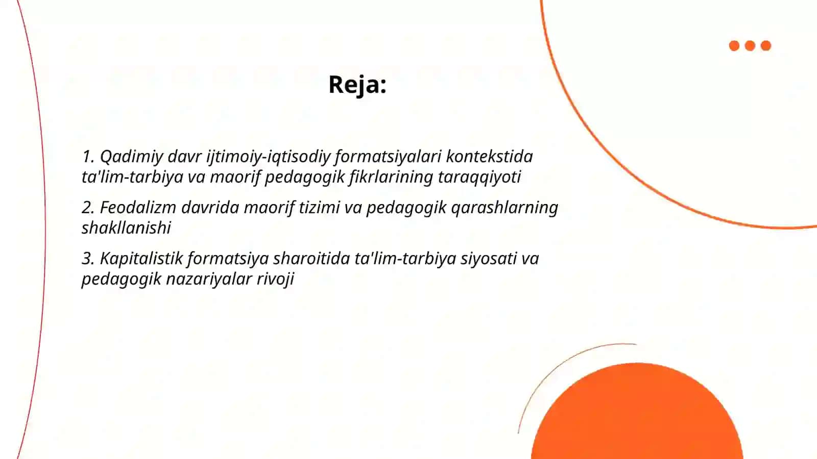 Qadimiy davr ijtimoiy-iqtisodiy formatsiyalari kontekstida ta'lim-tarbiya va maorif pedagogik fikrlarining taraqqiyoti 2