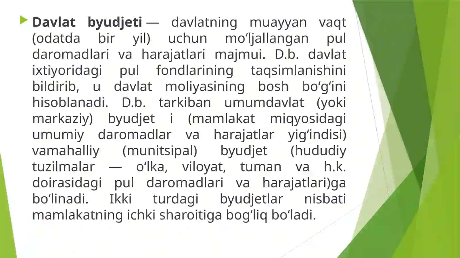 Davlat byujeti xarajatlar 2