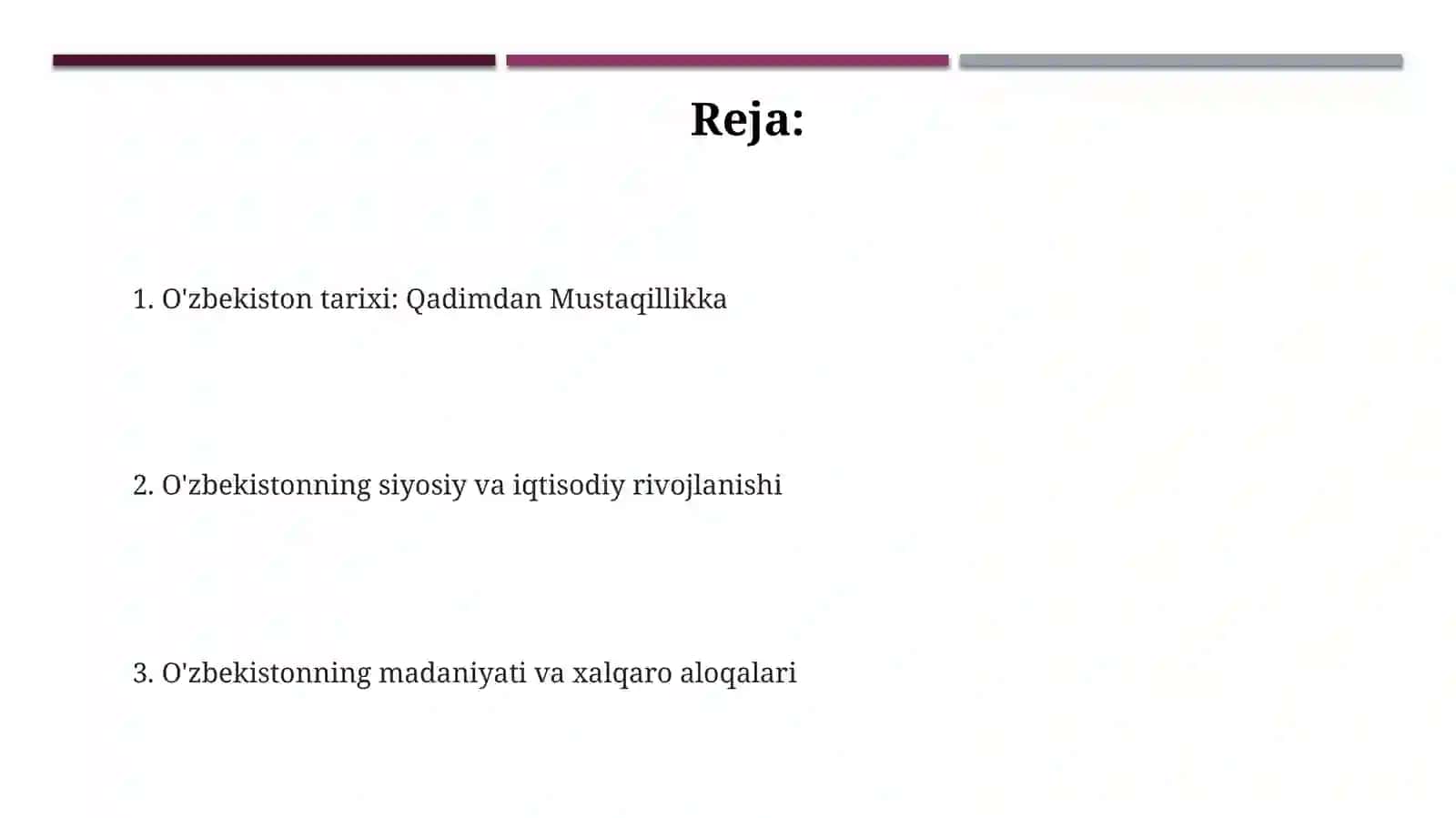 O'zbekiston tarixi: Qadimdan Mustaqillikka 2