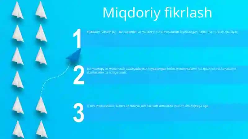 Miqdoriy fikrlash 2