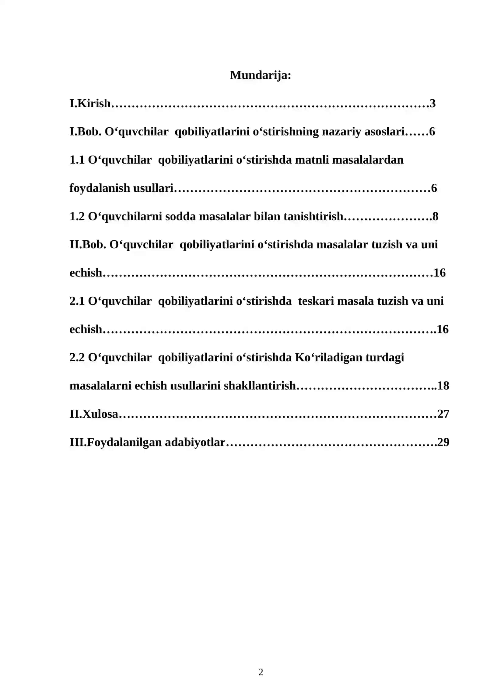 3-SINF MATEMATIKA DARSLARIDA O’QUCHILARNING METEMATIK QOBILAYATINI RIVOJLANTIRISH YO’LLARI 2