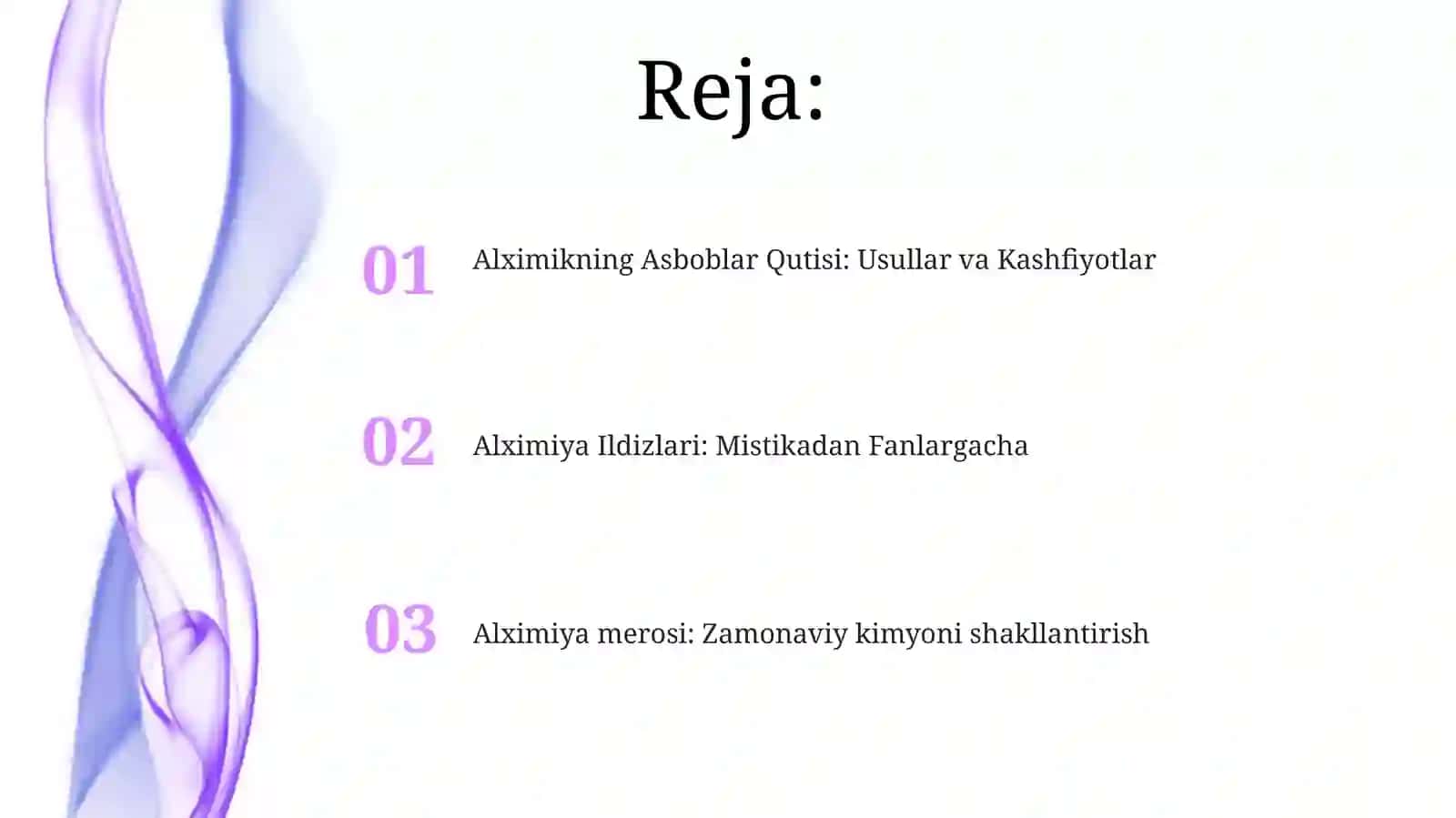 Alximiya va Zamonaviy Dunyo 2