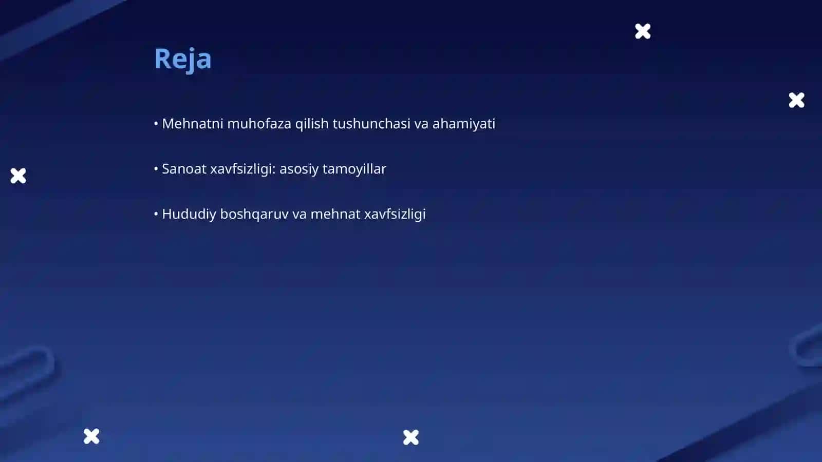 Mehnatni muhofaza qilish va sanoat xavfsizligini boshqarishni hududdiy, ishlab chiqarishdagi darajasi 2