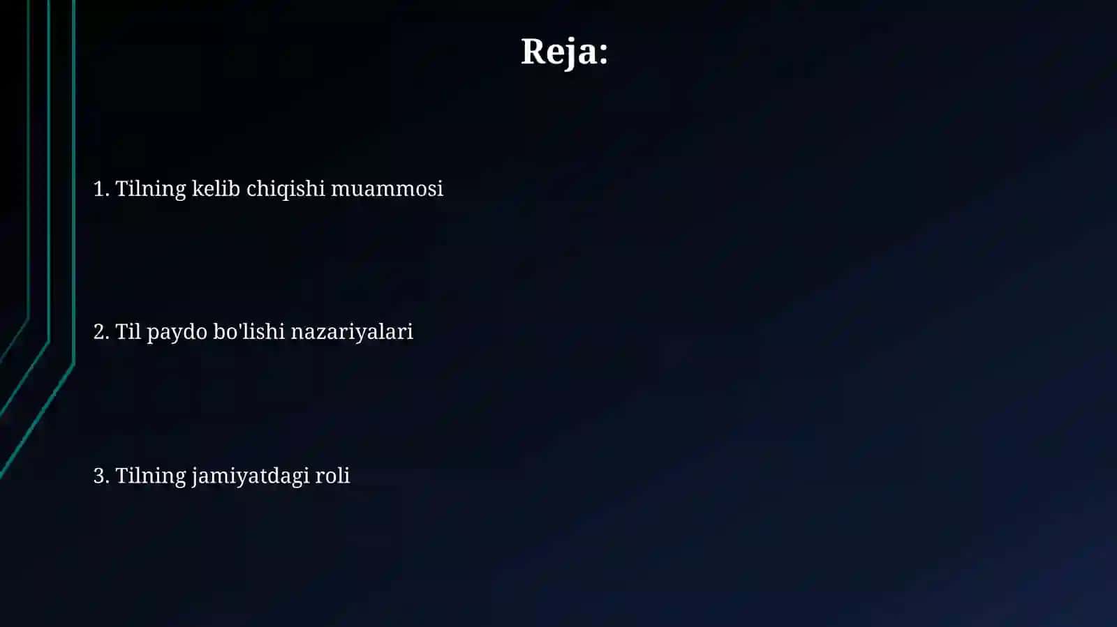 Tilning paydo bo'lishi to'g'risidagi nazariyalar 2