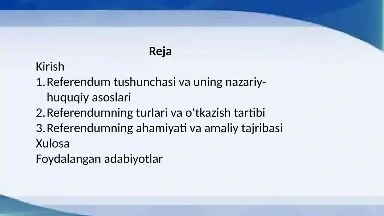 Referendum - bevosita demokratiya shakli 2