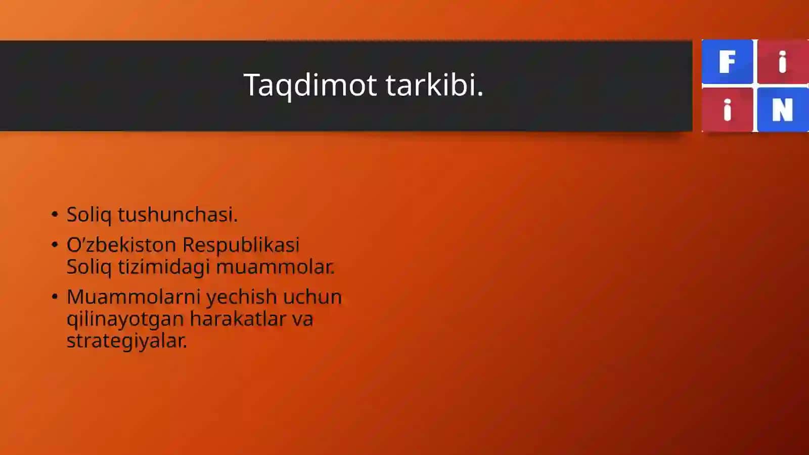 Soliq tizimidagi muammolar 2
