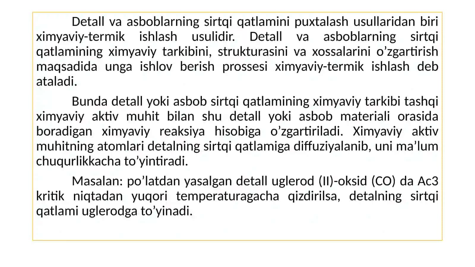 Qotishmalarni ximyaviy-termikishlash 2