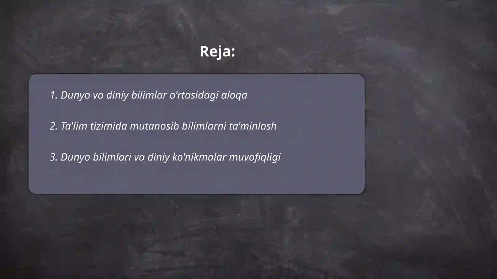 Dun'yoviy va diniy bilimlar mutanosibligini ta'minlashning ahamiyati 2