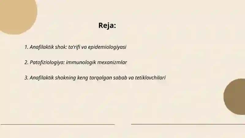 Anafilaktik shok va uni davolash 2