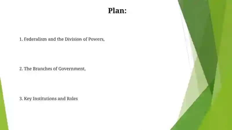 The government and state structureof the USA 2
