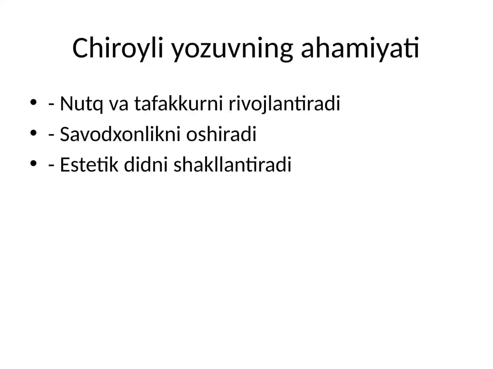 2–3-sinflarda chiroyli yozuv mashqlarini tashkil etish 2