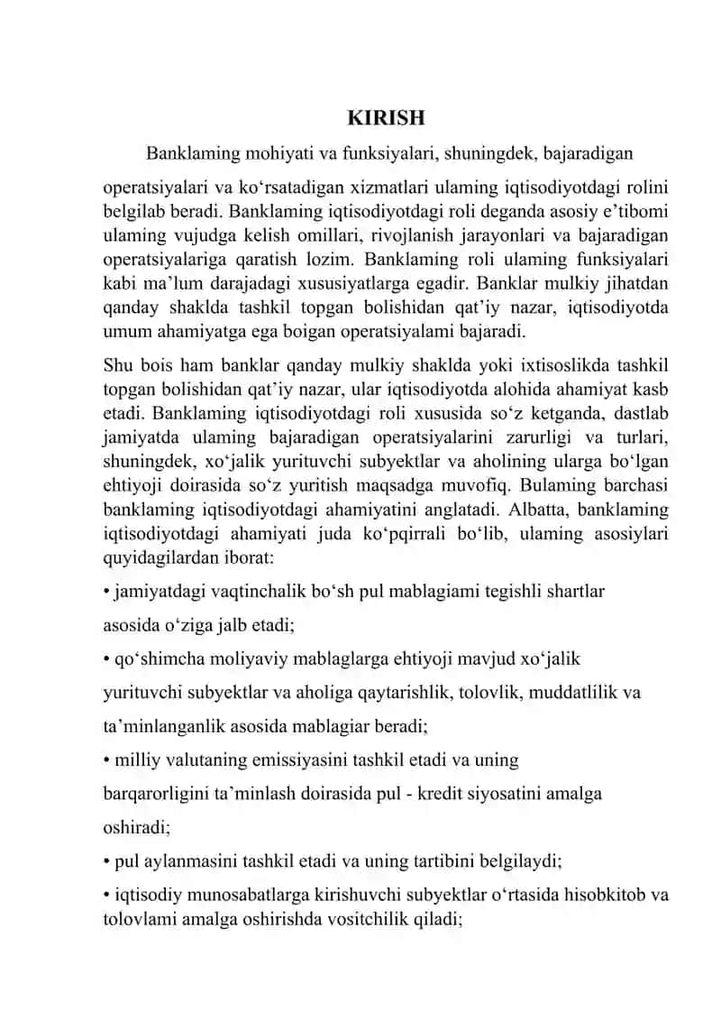 Banklarning kelib chiqishi va bank tizimi 2