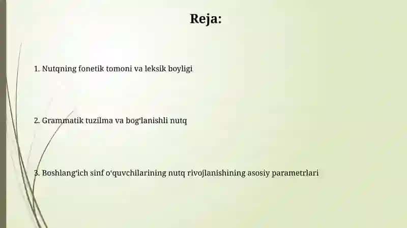 Boshlangʻich sinf oʻquvchilarini nutqining rivojlanishining asosiy parametrlari 2