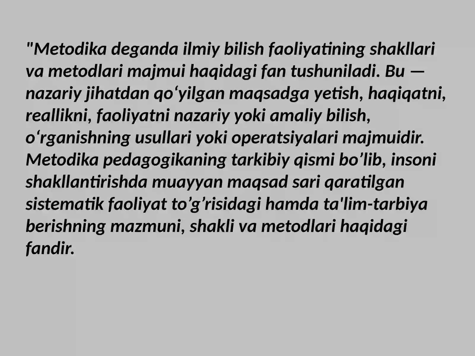 Mutaxassislik fanlaridan laboratoriya va amaliy mashgʻulotlarni tashkil etish va uni oʻtkazish metodikasi 2