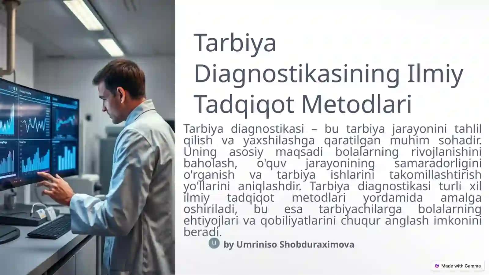 Tarbiyadiagnostikasiningilmiytadqiqotmetodlari.Tarbiyadiagnostikasidatestmetodlari 2