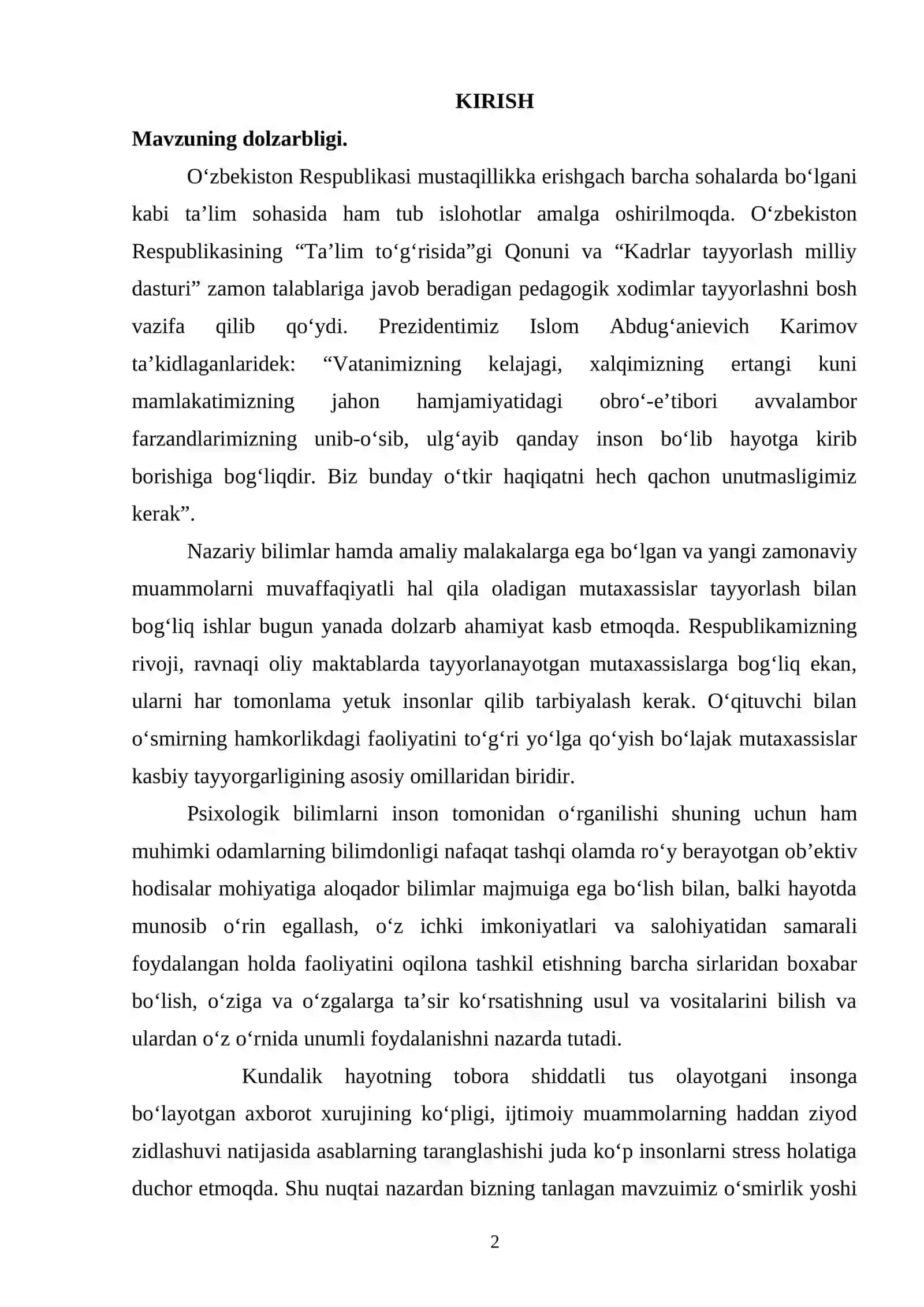 Oʻsmir qizlarda stress holatining yosh psixologik jihatlari 2