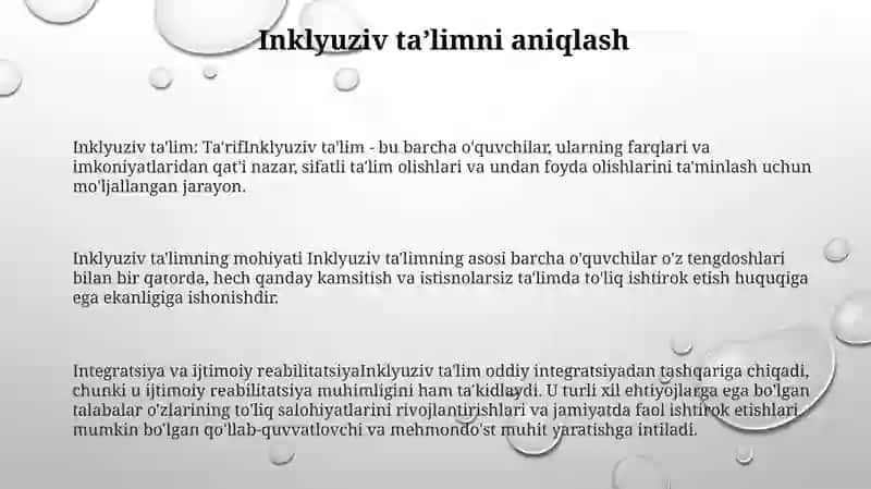 Inklyuziv Ta'limning Mohiyati Integratsion Ta'lim Va Ijtimoiy Reabilitatsiya 2