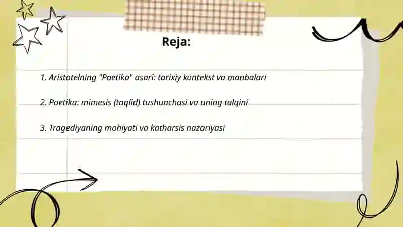 Aristotelning Poetika asari 2