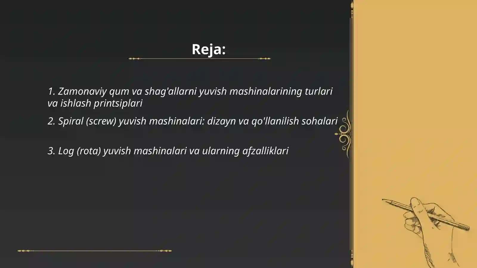Zamonaviy qum va shagʻallarni yuvish mashinalari 2