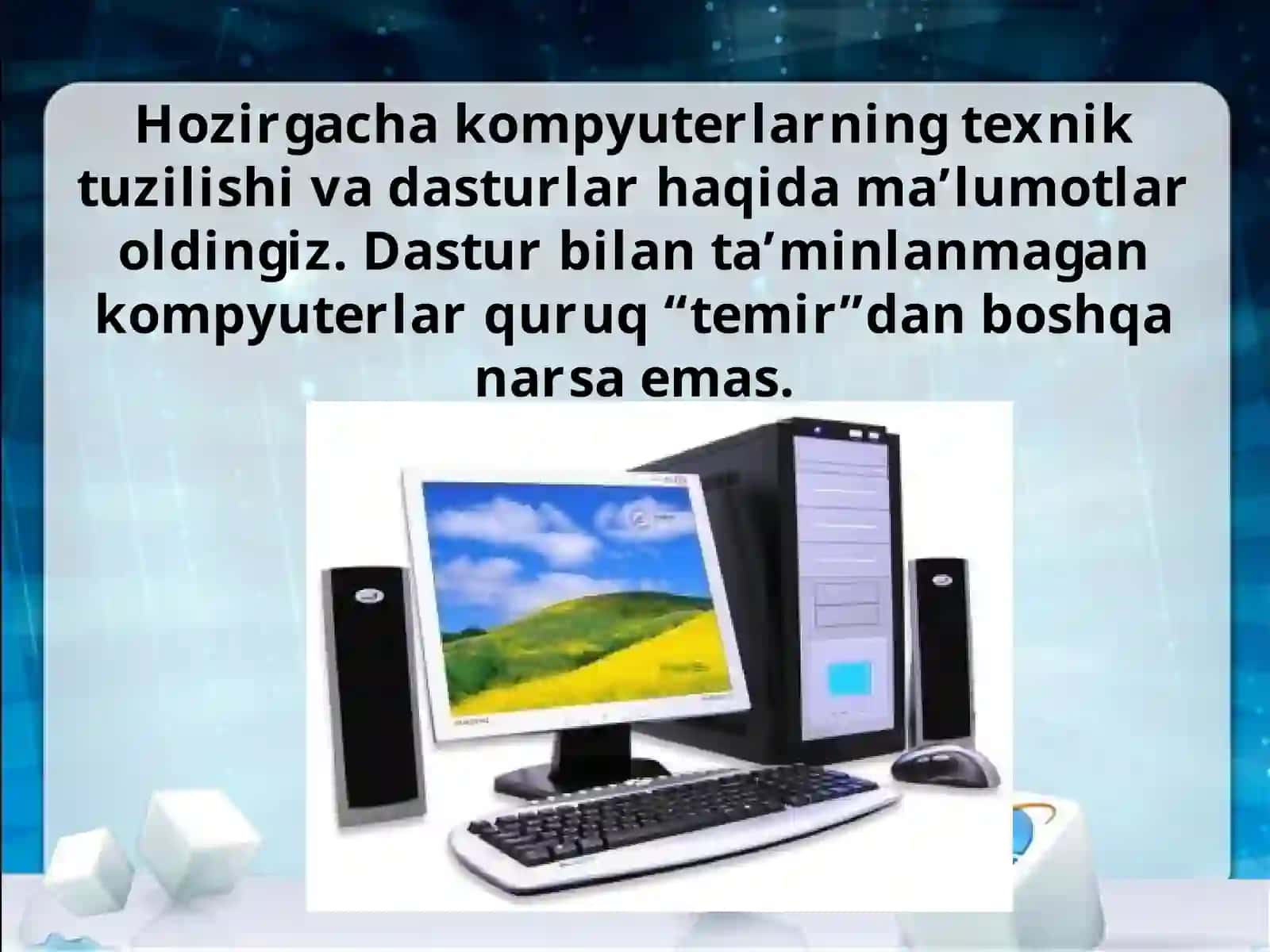 Kompyuterlarning dasturiy ta’minoti 2