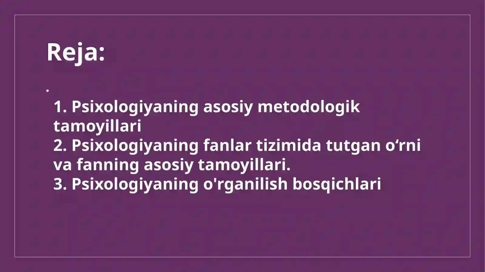 Psixologiyada xususiy metodologik tadqiqotlarimiz maqsadlari va vazifalari 2