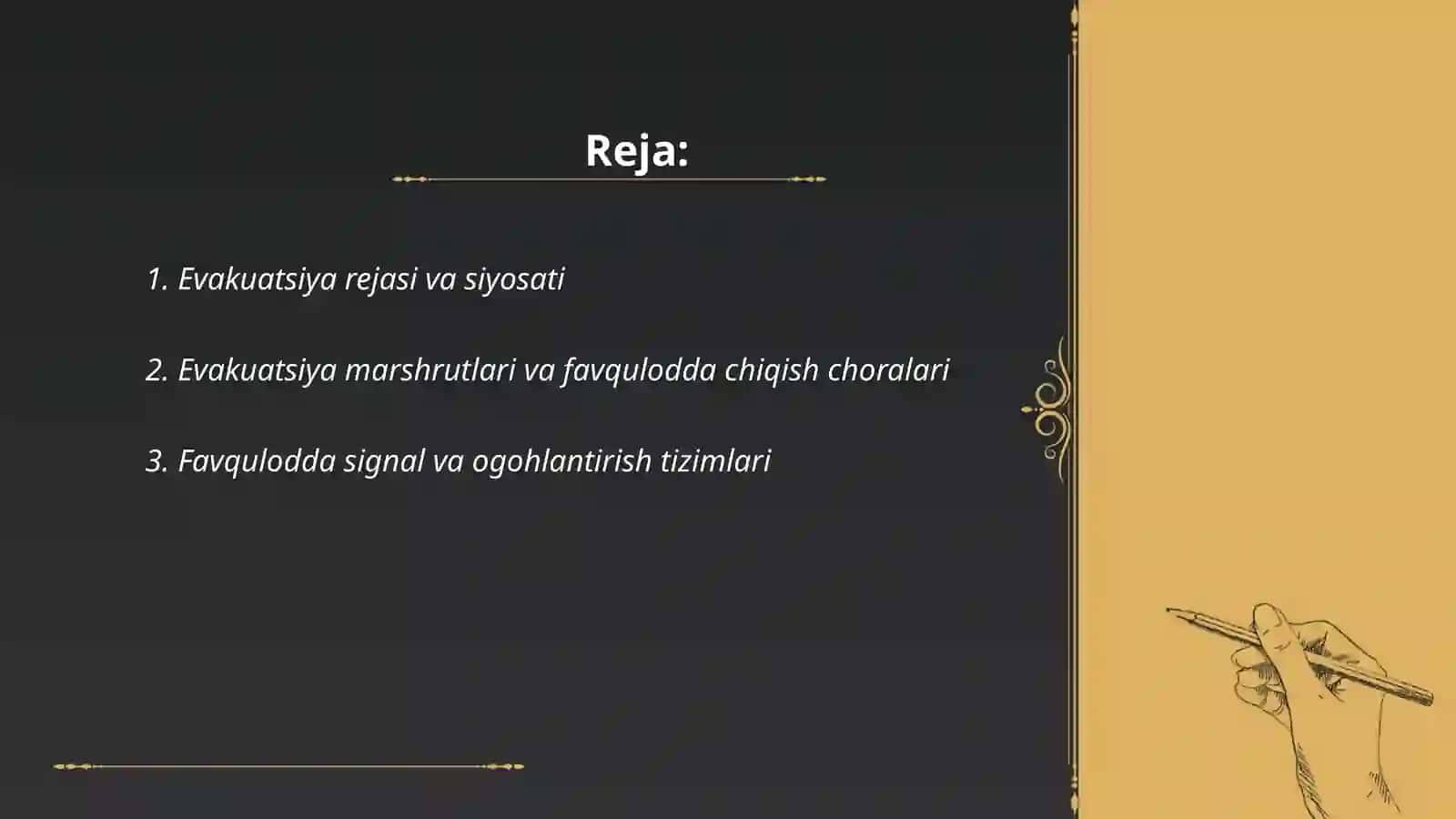 Evakuatsiya rejasi va siyosati 2